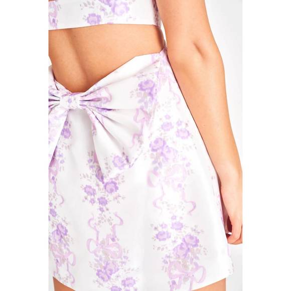 NEW LOVESHACKFANCY till mini dress in french lilac - Picture 2 of 5